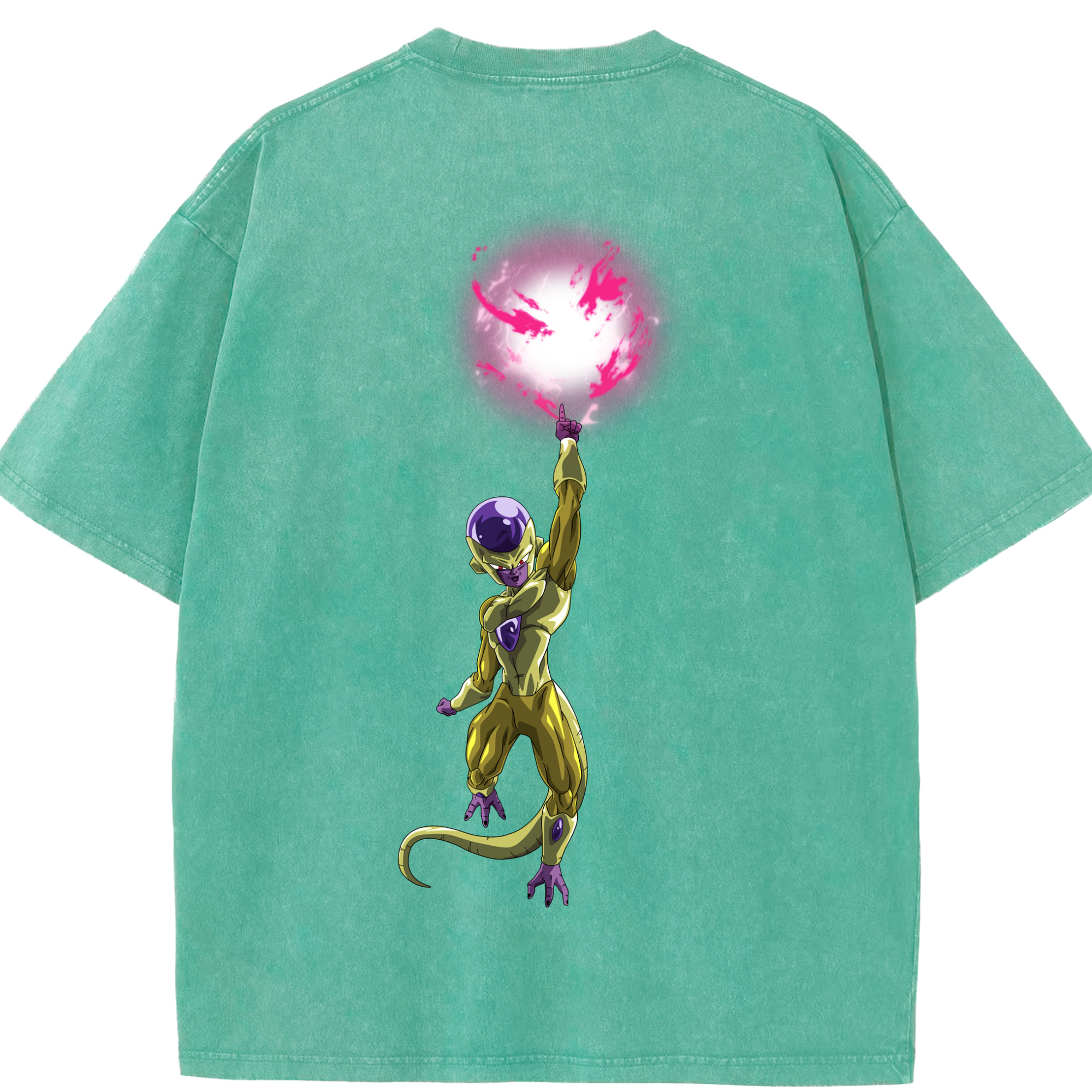 （画像用） ドラゴンボール フリーザ DRAGON BALL Frieza 綿100% ヴィンテージ風 半袖Tシャツ（背面プリント）
